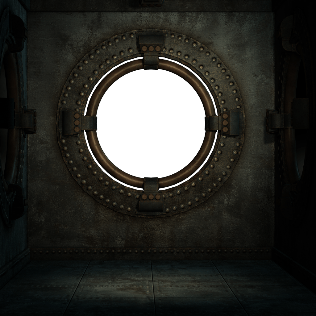 dark wall white porthole