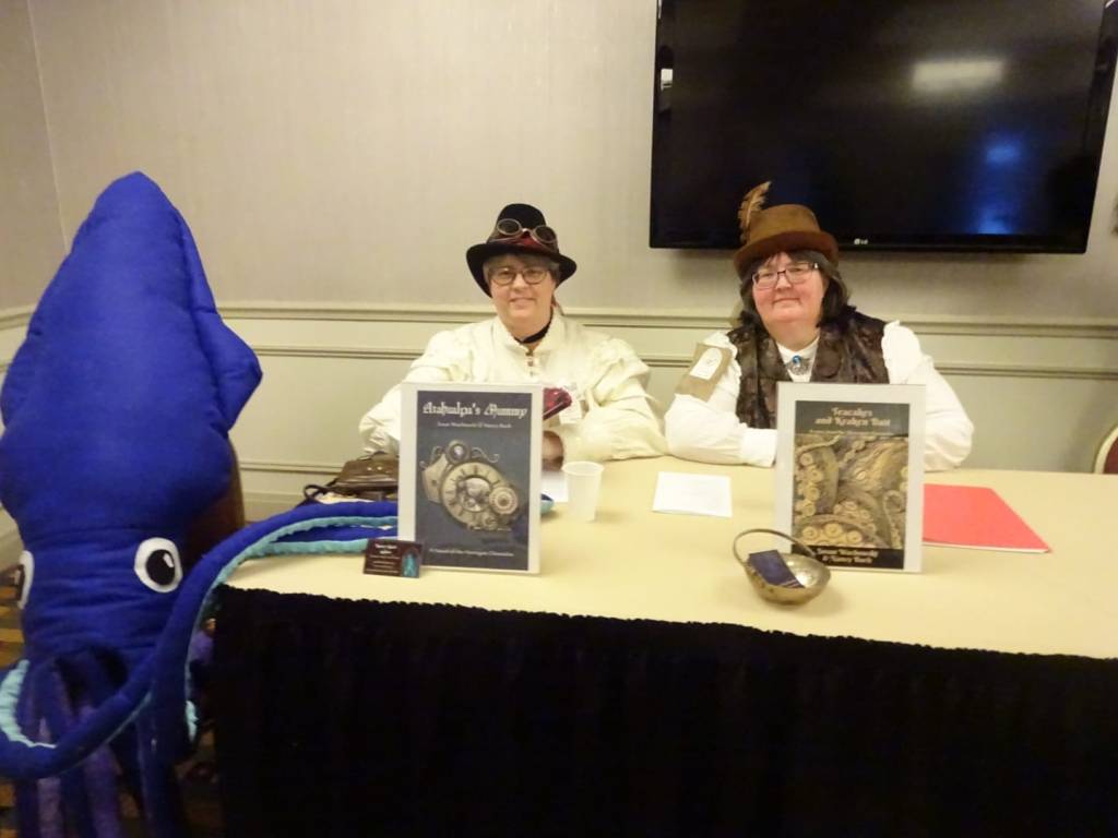 Nan and Sue at their first panel together